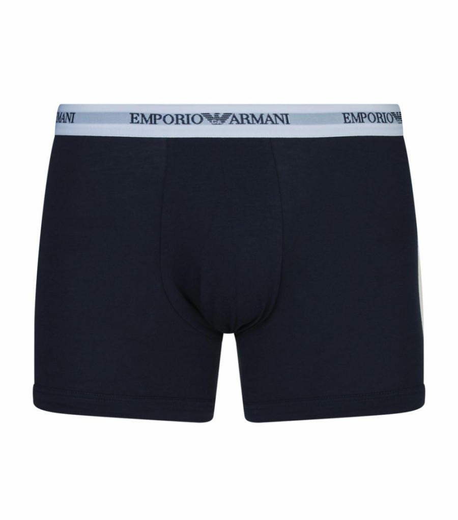 Men * | Armani Cotton Boxers (Pack Of 2) Multi