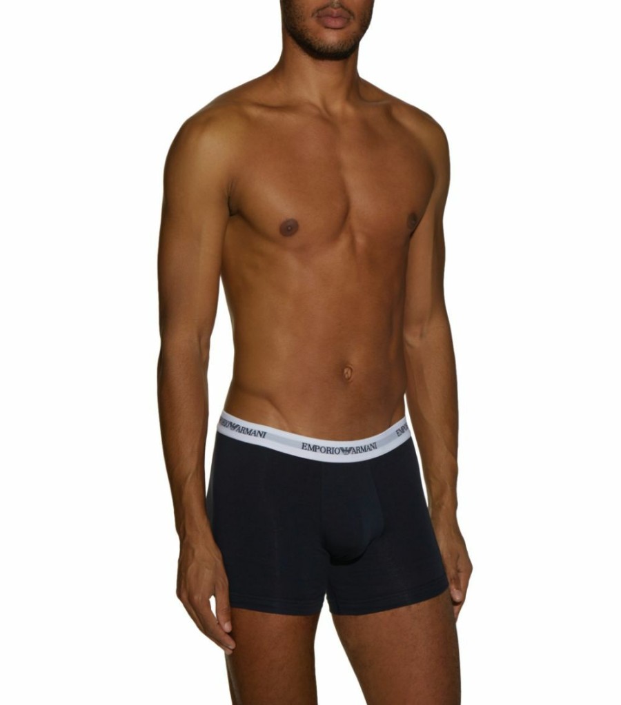 Men * | Armani Cotton Boxers (Pack Of 2) Multi