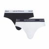 Men * | Armani Stretch Cotton Briefs (Pack Of 2) 10410 White