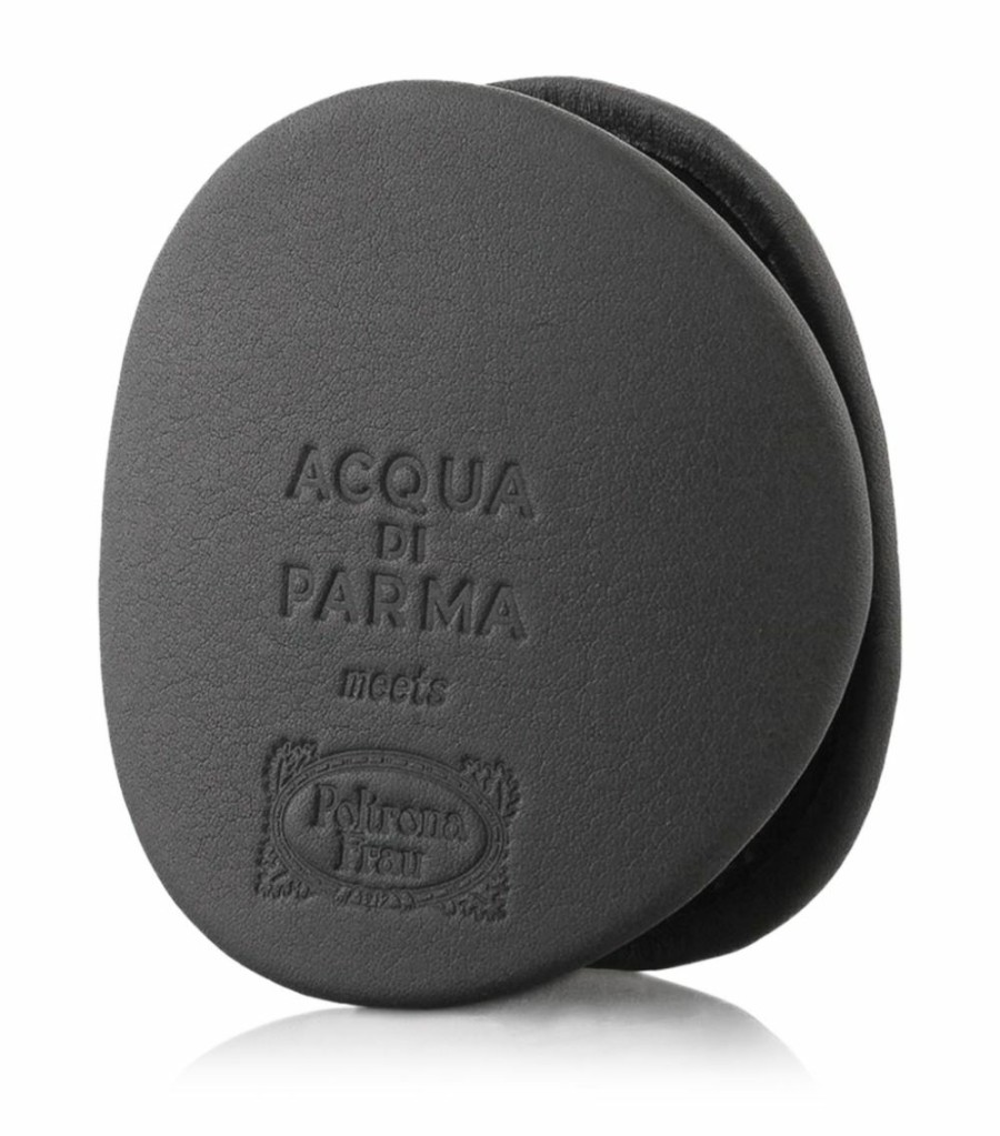 Home & Furniture * | Acqua Di Parma X Poltrona Frau Leather Car Diffuser Case Dark Grey Diffusers