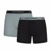 Men * | Armani Stretch-Cotton Boxer Briefs (Pack Of 2) 03320 Blk/Gry